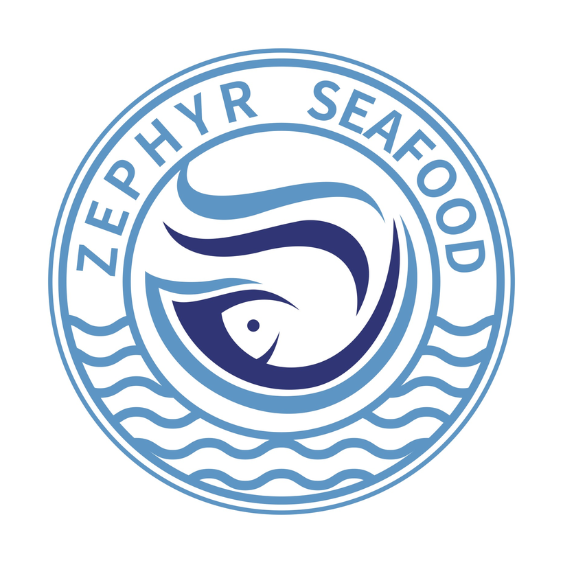 Zephyr Seafood circular fish logo