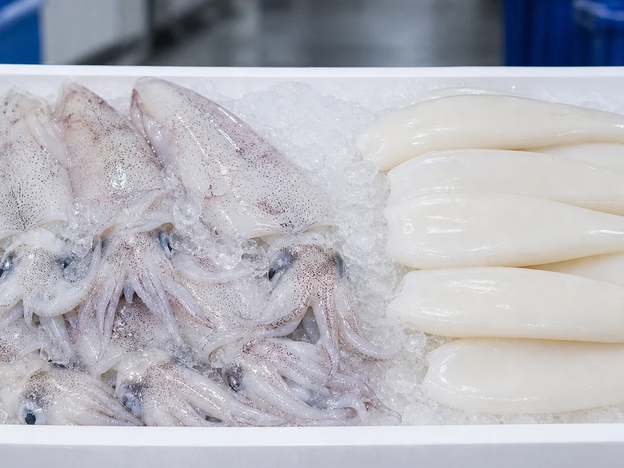 Frozen squid